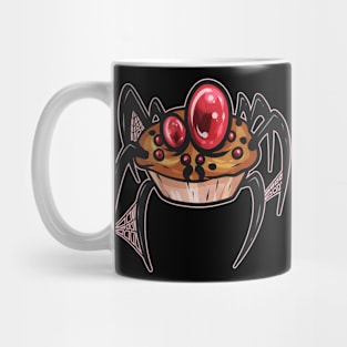 Muffin Spider with Spiderweb Scary eyes costume Halloween Mug